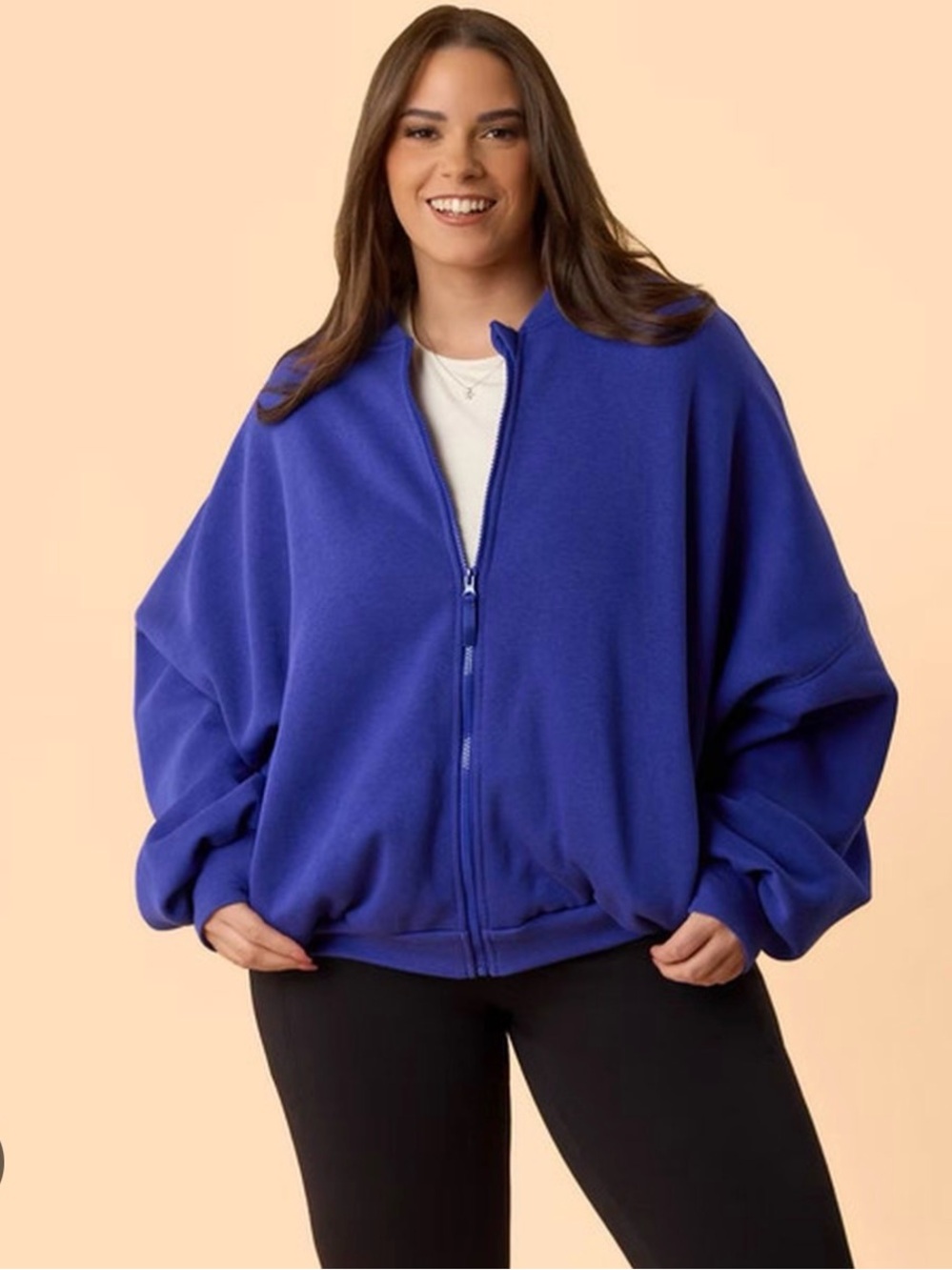 Blogilates Women's Marshmallow Bomber Jacket